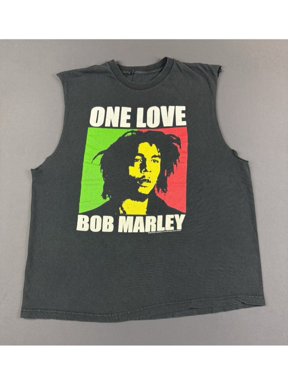 Rare Vintage Y2K Bob Marley One Love Reggae Jamaica Art Album Tour Concert Black